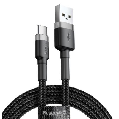 BASEUS CAFULE CATKLF-UG1 USB-C-KABEL 2A 3M SCHWARZ