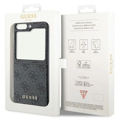 8. Guess 4G Charms Collection Hülle für Samsung Galaxy Z Flip 5 – Grau