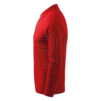 2. Malfini Single J. LS M MLI-21107 rotes Poloshirt