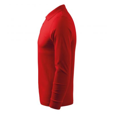 2. Malfini Single J. LS M MLI-21107 rotes Poloshirt