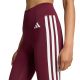 4. adidas Optime Essentials Workout Leggings für Damen mit 3 Streifen, 7/8-Länge, Burgunderrot, KT3772