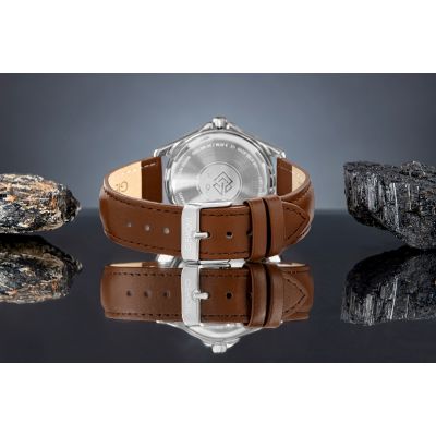 6. Giewont Elegance Saphirbraun Blau Herrenuhr GW5160-A4