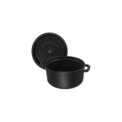 8. Gusseiserner Topf, rund, hoch, STAUB 40502-285-0 - schwarz, 4,8 l