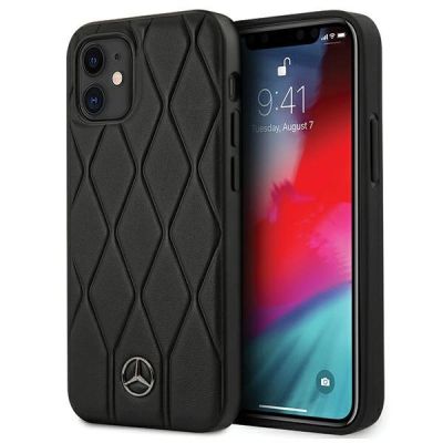 Mercedes Wave Line Case für iPhone 12 mini - Schwarz