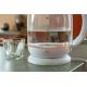 3. ELDOM LUMI Wasserkocher aus Glas, Fassungsvermögen 1,7 l, normale Wassertemperatur, 2200 W, Weiß C510B