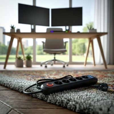 13. MACLEAN Steckdosenleiste, Verlängerungskabel, 5 Steckdosen + 3 USB-Anschlüsse, 110–240 V Wechselstrom, 50/60 Hz, max. 2,1 A, 2500 W, 1,5 m, Schwarz, MCE395 B