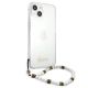 4. Guess GUHCP13SKPSWH iPhone 13 mini 5.4" Transparente Hardcase White Pearl