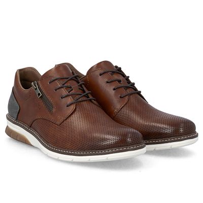 2. Rieker 14412-24 Herren-Komfortschuhe aus braunem Leder