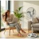 8. Esperanza Typhoon EHF002WE Standventilator (weiß, grau)