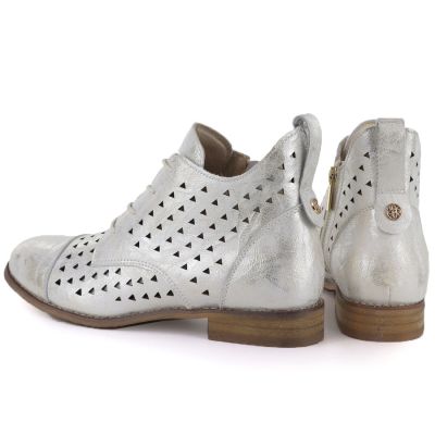 5. Plateau-Arbeitsstiefel mit Verzierung Potocki W WOL106B Weiß