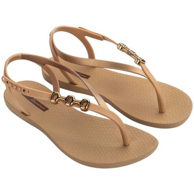 7. Ipanema Sandal Class Damen Flip-Flop-Sandalen beige mit gold