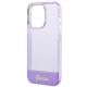 6. Guess Transparente Hülle für iPhone 14 Pro Max – Lila