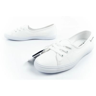 7. Lacoste Damen-Sneaker Median Ballerinaschuhe weiß