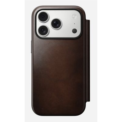 5. Nomad Moderne Leder-Folio-Handyhülle 16 cm (6,3") Braun
