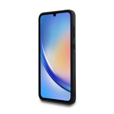 5. Guess 4G Big Metal Logo Hülle für Samsung Galaxy A35 - Schwarz