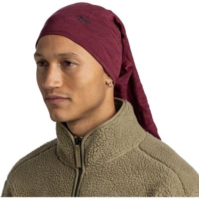4. BUFF MERINO MIDWEIGHT MELANGE TIBETAN RED Bandana