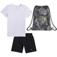 Jungen-Set 4F M073 T-Shirt, Shorts, Tasche 4FJWSS26TAPSM073 90S