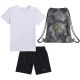 Jungen-Set 4F M073 T-Shirt, Shorts, Tasche 4FJWSS26TAPSM073 90S
