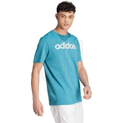 5. adidas Essentials Single Jersey Linear Logo-T-Shirt mit Stickerei M IJ8655
