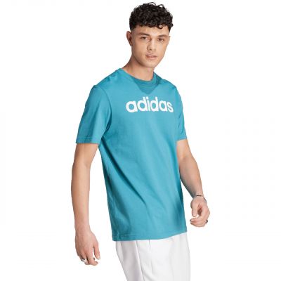 5. adidas Essentials Single Jersey Linear Logo-T-Shirt mit Stickerei M IJ8655