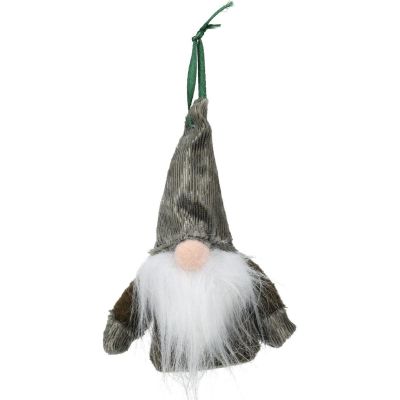 5. Dekorativer Weihnachtsmann-Anhänger mit Griffen, 11 cm, grün