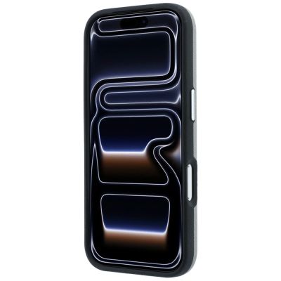 5. Karl Lagerfeld Saffiano-Hülle mit Karl & Choupette-Kopf-Pins und Logo für iPhone 18 Pro / 17 Pro – Grau