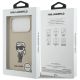 8. Karl Lagerfeld Silikonhülle mit Karl-Skizze und Logo (MagSafe) für iPhone 17 Pro – Braun