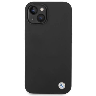 3. Hülle BMW BMHCP14MSILBK iPhone 14 Plus 6.7" schwarz/schwarz Silikon Metall Logo