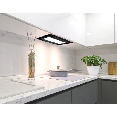 4. AKPO WK-12 EVITA Dunstabzugshaube SCHWARZ SEMI-MATT 60 SCHWARZES GLAS 450