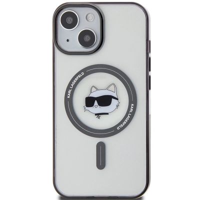 3. Karl Lagerfeld KLHMP15MHCHNOTK iPhone 15 Plus 6,7" transparentes Hardcase IML Choupette`s Head MagSafe