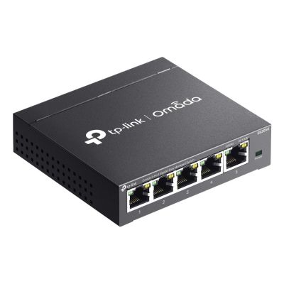 4. TP-Link Omada ES205G Netzwerkkabel, verwalteter Gigabit-Ethernet-Adapter (10/100/1000), Schwarz