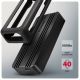 4. Axagon EEM2-40G Festplattengehäuse SSD-Gehäuse Schwarz M.2