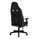 6. SENSE7 Vanguard Gaming-Stuhl, gepolsterter Sitz, Schwarz