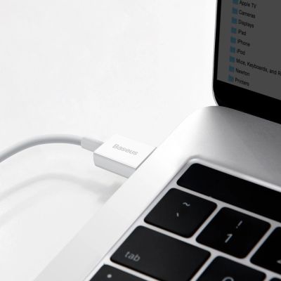 11. Baseus Superior Kabel USB - USB Typ C 6A 66W 2m weiß (CATYS-A02)