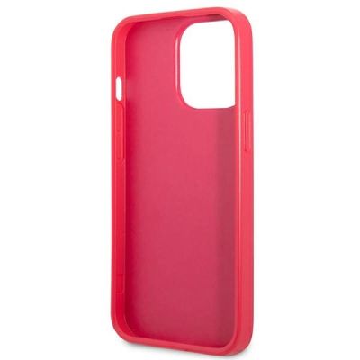 6. Guess Saffiano 4G Small Metal Logo Hülle für iPhone 13 Pro / 13 – Rosa