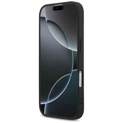 5. Guess Fixed Glitter Big 4G Hülle für iPhone 17 - Schwarz