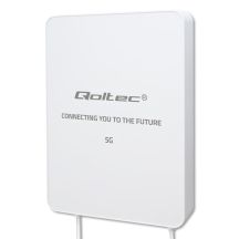 Qoltec 5G LTE-Antenne | 16 dBi | Richtantenne | Außenantenne | SMA | 3300–3800 MHz | wasserdicht | 3 m