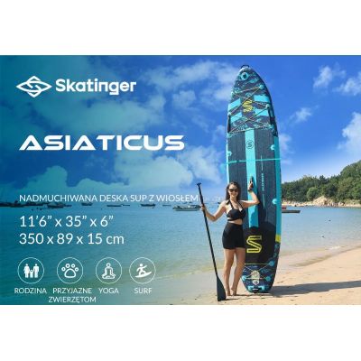 5. SUP-Board SKATINGER Asiaticus 350x89x15 cm Yoga