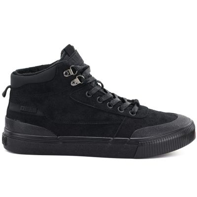 6. Herren-Sneaker mit hohem Schaft, gefüttert, schwarz, Big Star UU174305