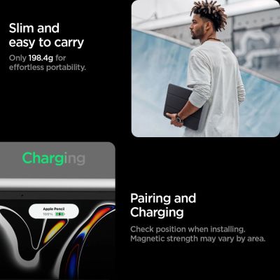 14. Spigen Liquid Air Folio Hülle für iPad Pro 11" (2024) und iPad Pro 11" (2025) – Schwarz