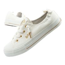 Lee Cooper Damen-Sportschuhe, modische weiße Slip-On-Sneaker