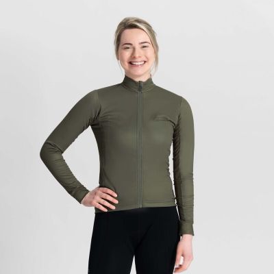 3. Rogelli CORE Damen Langarmshirt, grün, XL