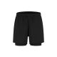 Rogelli Herren 2-in-1 Shorts DISTANCE schwarz L