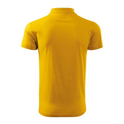 3. Malfini Single J. M MLI-20204 gelbes Poloshirt