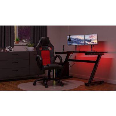 4. ENZO DREHSTUHL ROT SCHWARZ