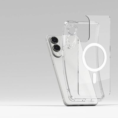 5. Ringke Fusion Magnetic MagSafe Case für Samsung Galaxy S25 Edge - Transparent