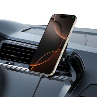 9. Tech-Protect mm15W-V5 Magnetische MagSafe-Auto-Lüftungshalterung – Schwarz