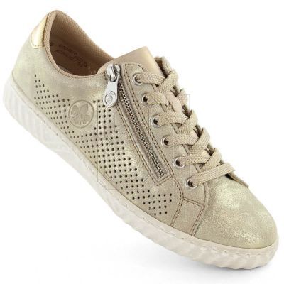 28. Rieker W RKR694 bequeme Lederschuhe, beige