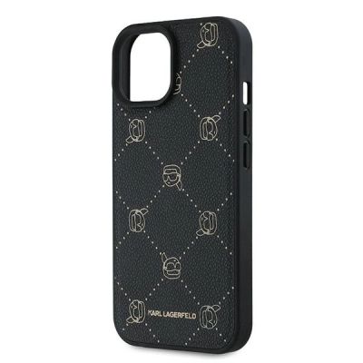 6. Karl Lagerfeld Karl Head MagSafe-Hülle für iPhone 15 Plus – Schwarz