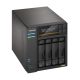 9. NAS Asustor AS6804T; Tower; 4x (3,5" SATA HDD/ 2,5" SSD); AMD Ryzen Embedded V3C14; 16 GB ECC DDR5 SODIMM (max. 64 GB), 2x 10GbE, 2x 5GbE, 4x M.2 2280 NVMe PCIe 4.0, 2x USB 4.0, 2x USB 3.2 Gen, 1x optionale 10GbE-Karte
